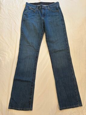 Wrangler Jeans Women's Size 7/8 x 36 Blue Medium Wash Q-Baby Bootcut Stretch